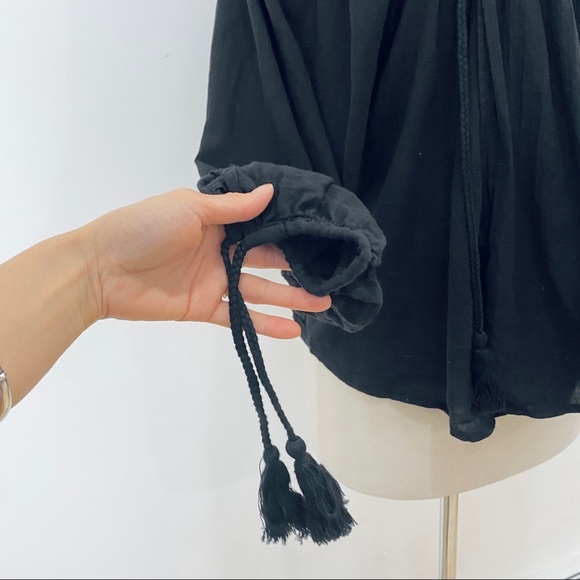 Apiece Apart black peasant top NEW - Picture 3 of 7